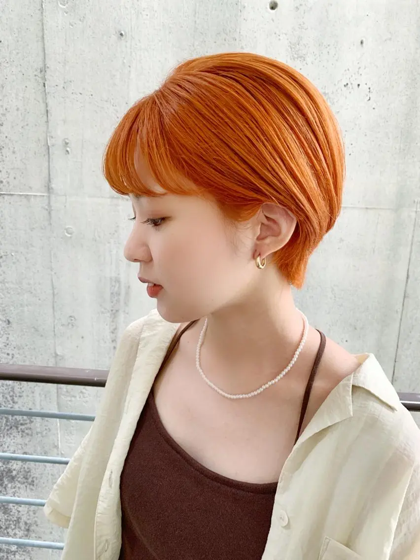 ショート ヘアカラー フリーランス 美容師 cayocoのヘアスタイル