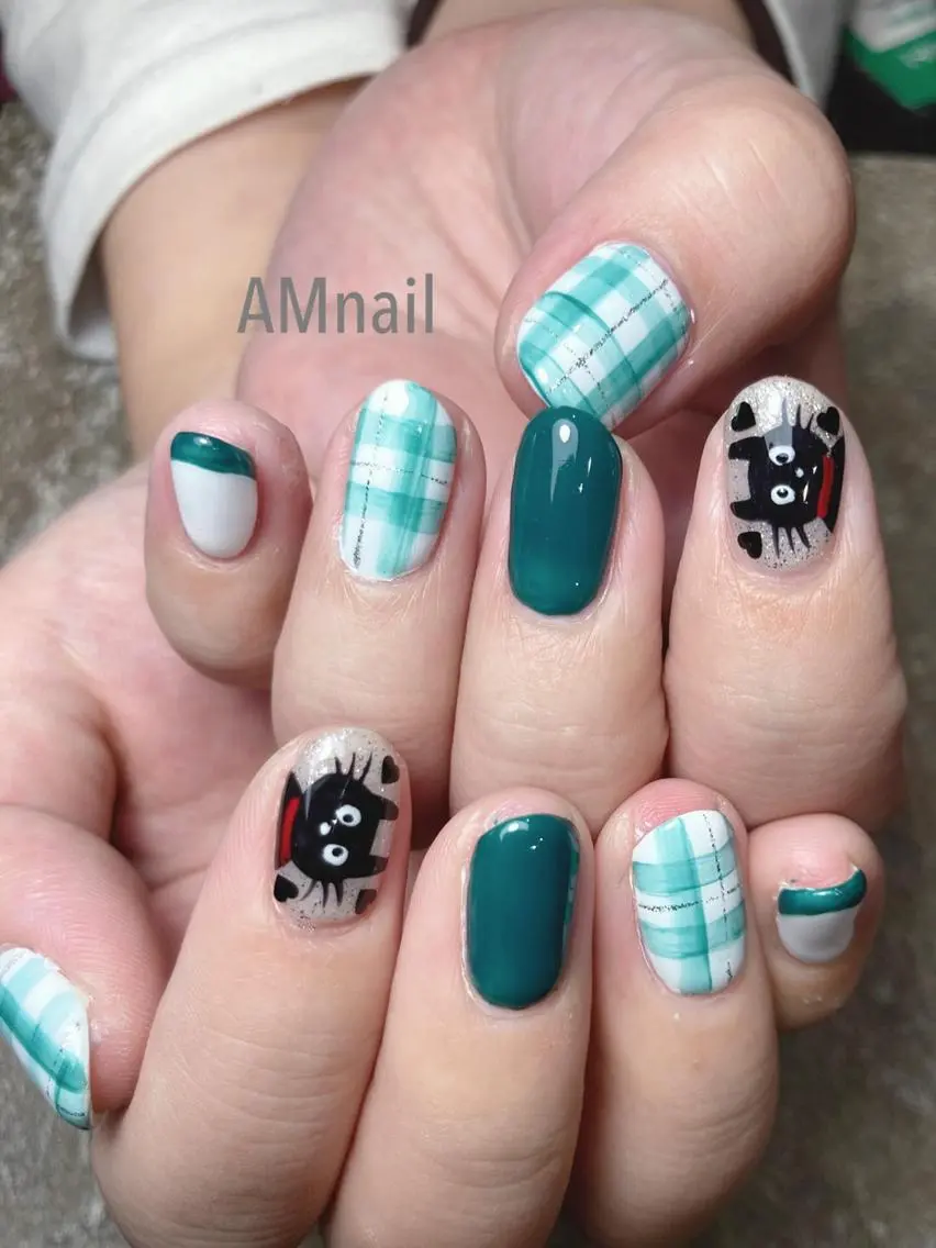 ネイル アートネイル 持ち込み ハンドネイル Am:nail 柏 SUE（スゥ）のネイルデザイン
