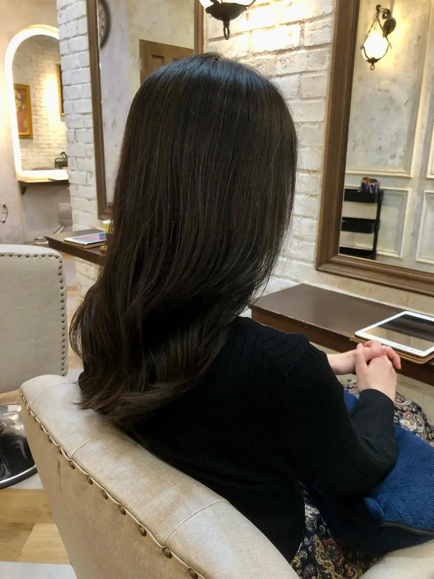 セミロング 鷺沼駅徒歩1分 キシタクのヘアスタイル