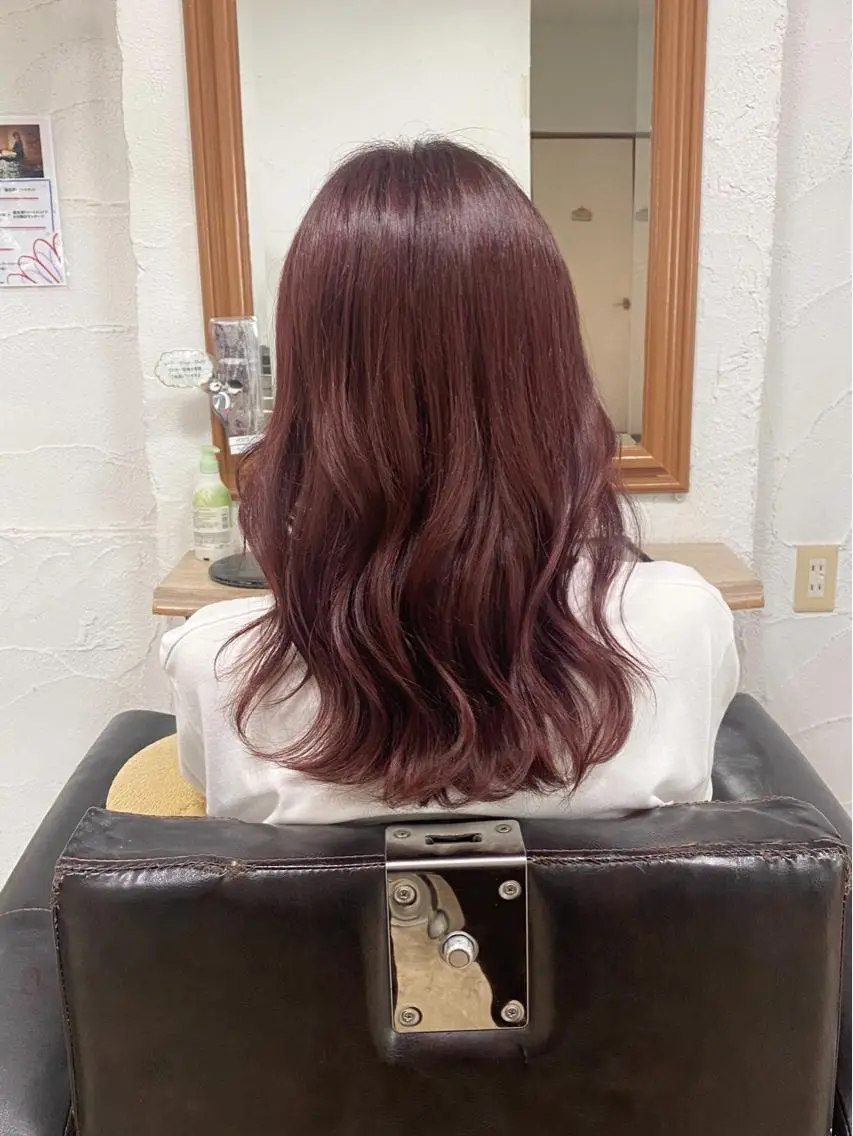 カラー ブラウンカラー ピンクカラー 山本 ひかりのヘアスタイル