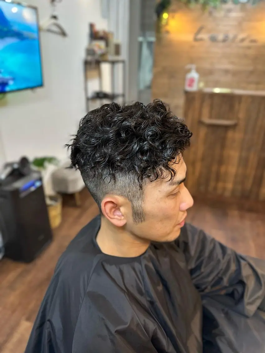 ショート パーマ メンズ カット パーマ トリートメント Luzir⭐︎ GEN⭐︎のヘアスタイル