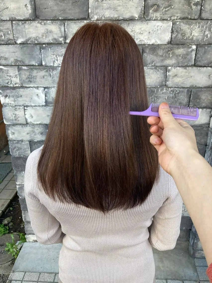 セミロング カラー ヘアカラー トリートメント ヘアセット ✂️似合わせの魔術師 石田一樹✂️のヘアスタイル
