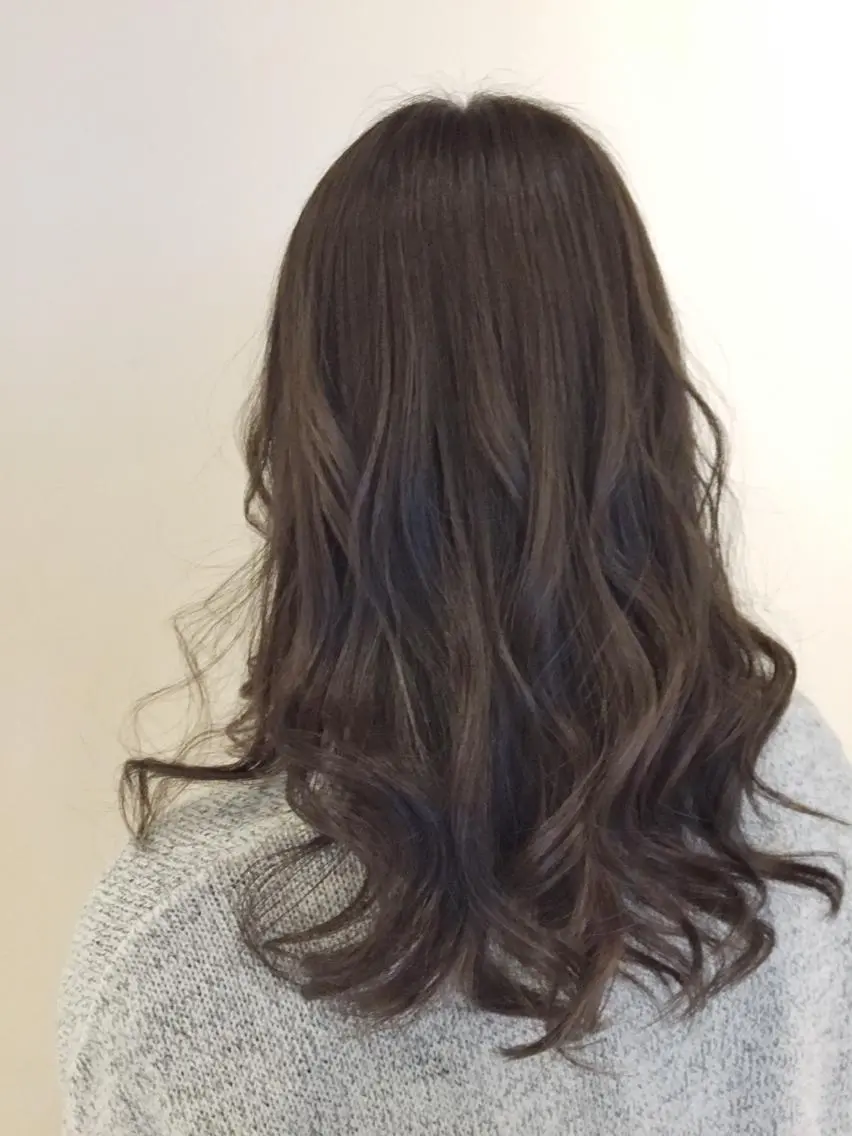 ミディアム カラー アッシュ アッシュグレー アッシュグレージュ 透明感カラー グレージュ ◇おの あすか◇のヘアスタイル