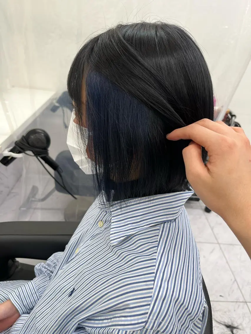 ショート ヘアカラー トリートメント ヘッドスパ ヘアセット 寒色/ベージュヘア ブリーチありMiOのヘアスタイル