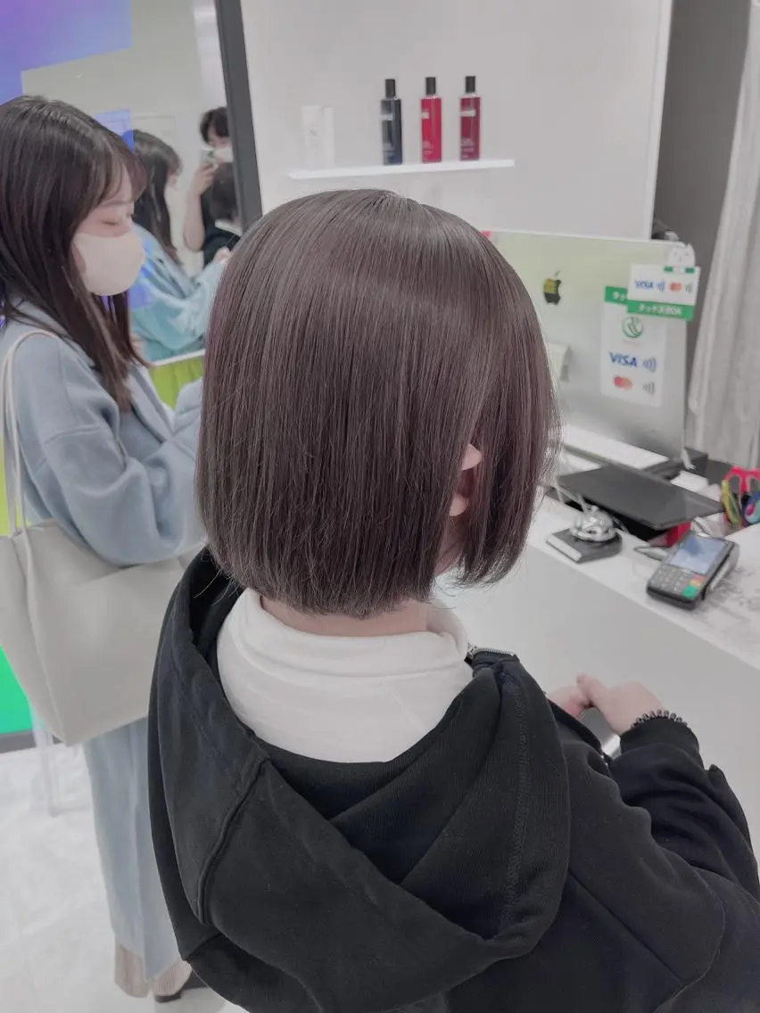 ミディアム カラー ヘアアレンジ ダブルカラー｜ なおき｜池袋美容師のヘアスタイル