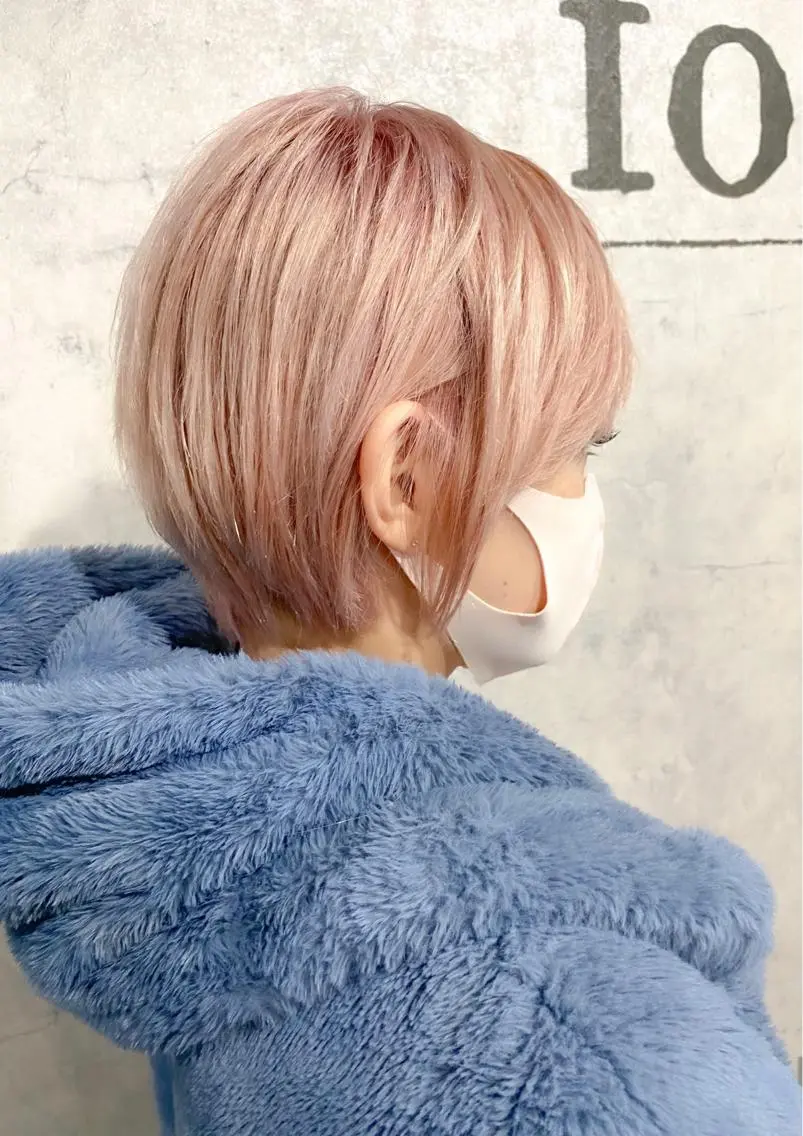 ショート カラー カット ヘアカラー トリートメント ボブ ショート 特化 迫田紘史のヘアスタイル