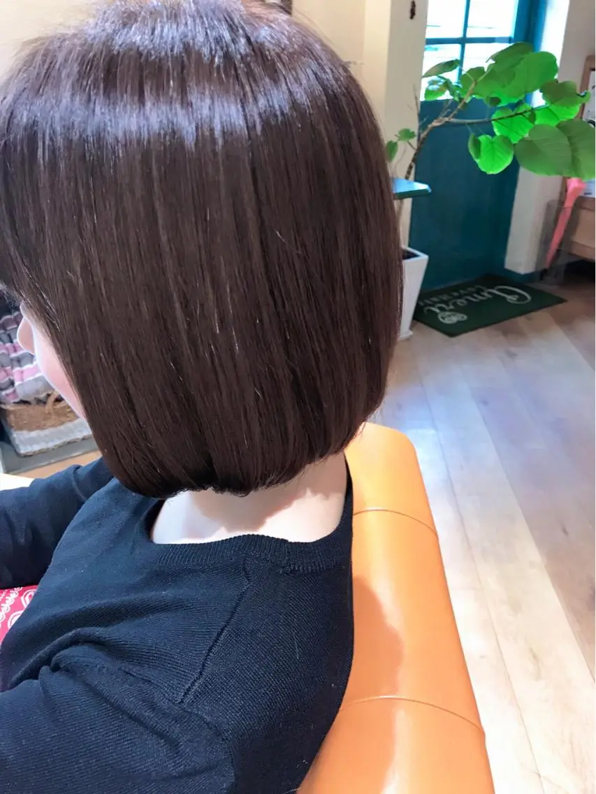 ショート カラー ボブ アメリラブヘアー 土屋 洋平のヘアスタイル