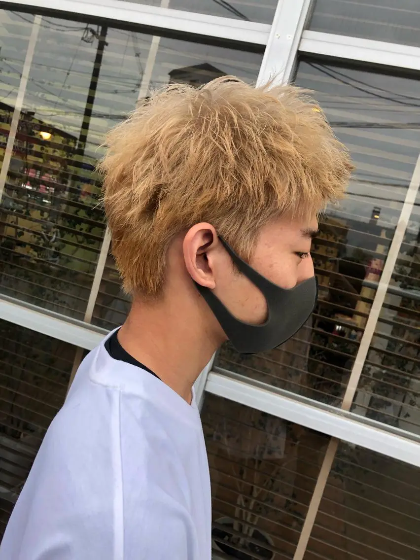 ショート カラー パーマ ヘアアレンジ メンズ ❣️倉敷❣️美髪 カラー能登一成のヘアスタイル