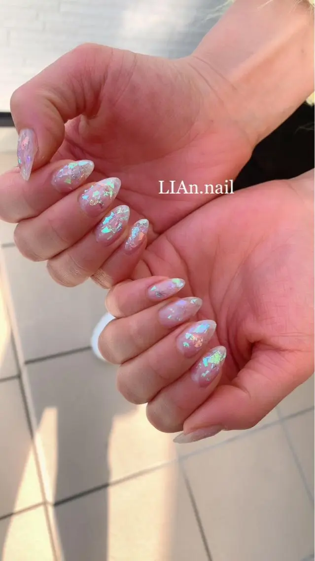 ネイル オーロラネイル Lian nailのネイルデザイン