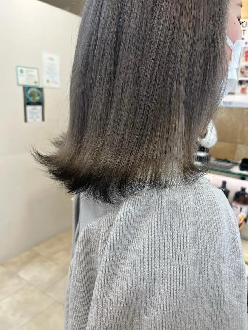 ミディアム カラー 暖色/ブリーチカラー 🎀 M i k uのヘアスタイル