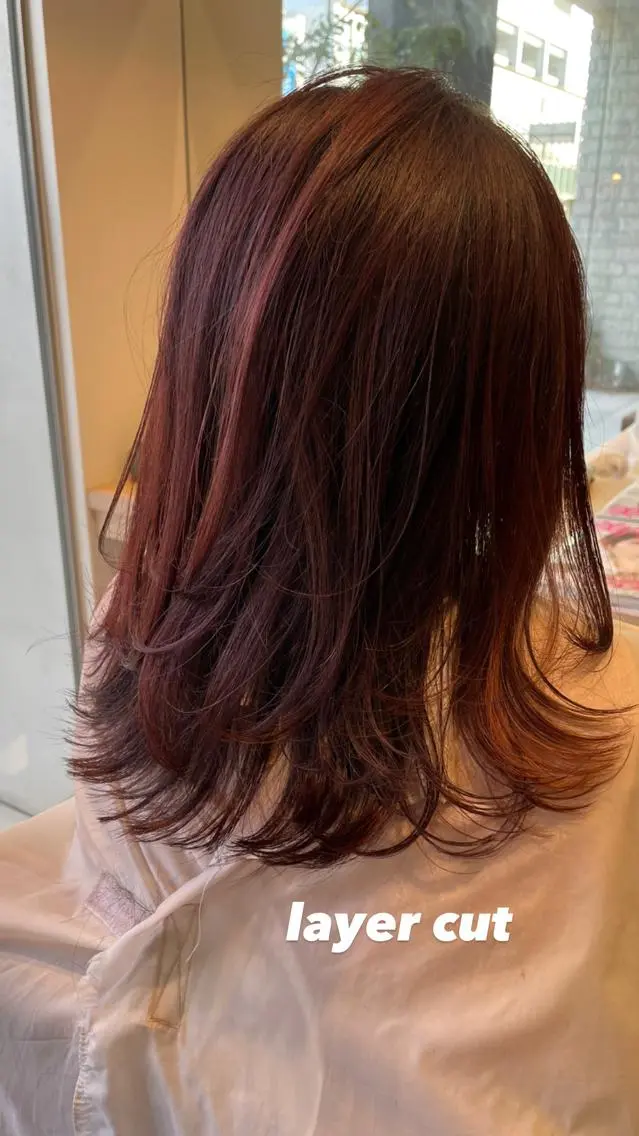 ロング レイヤーカット 村澤 拓弥のヘアスタイル