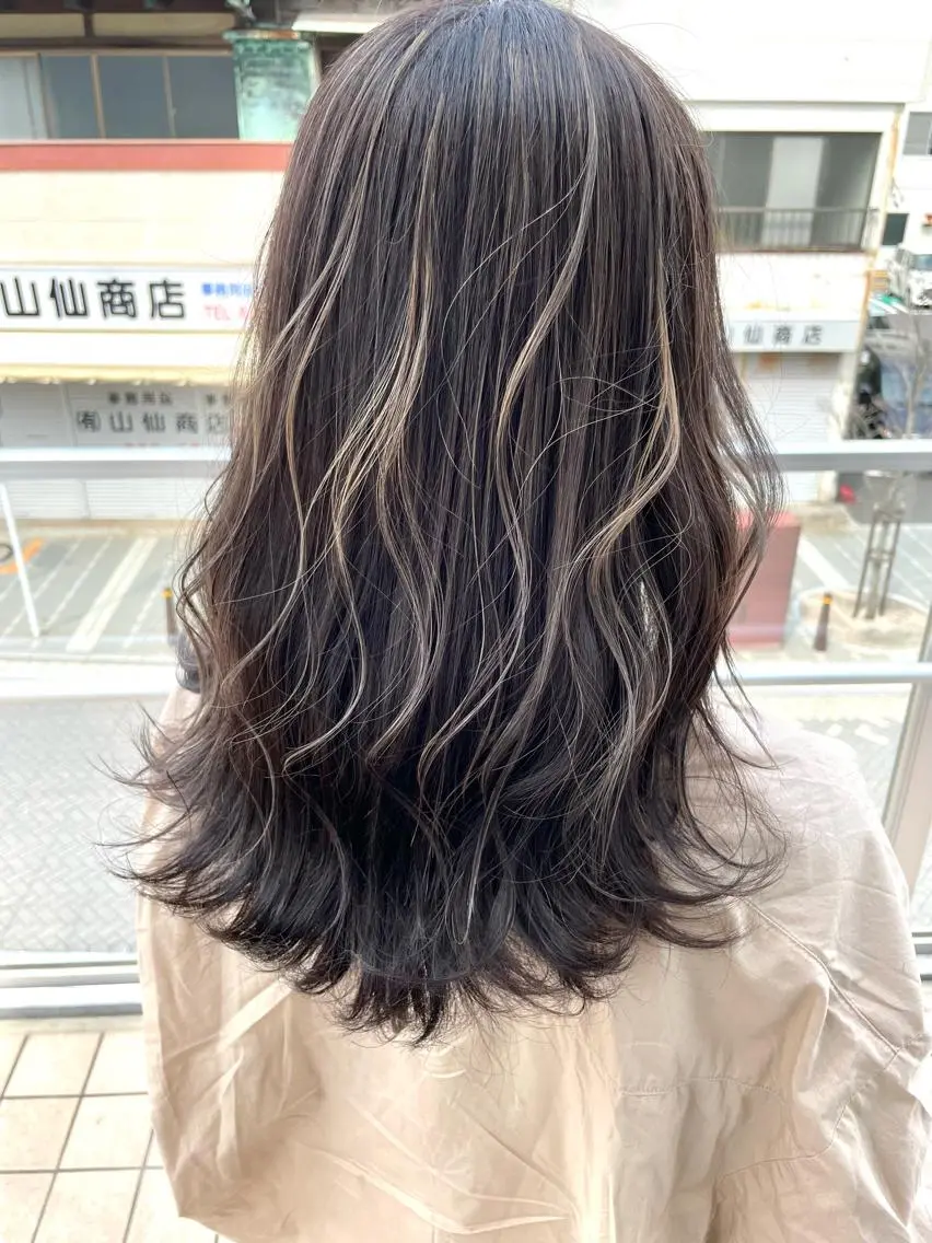 ロング カラー ヘアカラー トリートメント 🌈艶カラー× メンズパーマ永埜🌈のヘアスタイル