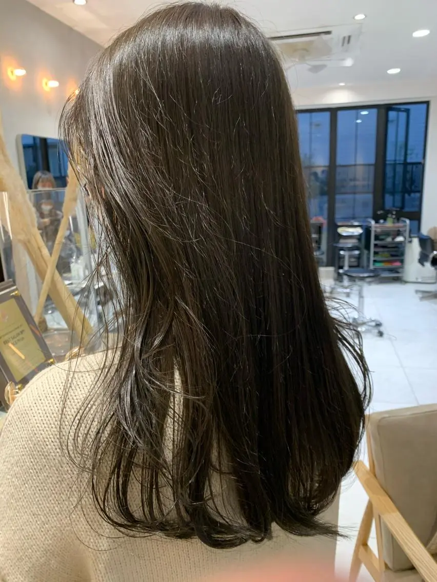 カラー ヘアカラー トリートメント ヘッドスパ ヘアセット 透明感カラー/ レイヤー🤎mamiのヘアスタイル