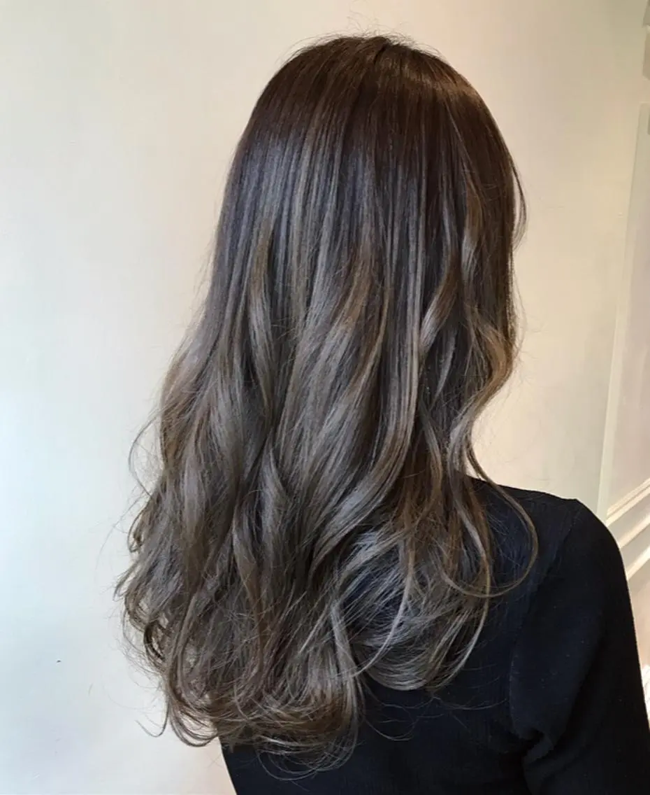 ロング カラー ヘアアレンジ アッシュ 小林 佳祐のヘアスタイル