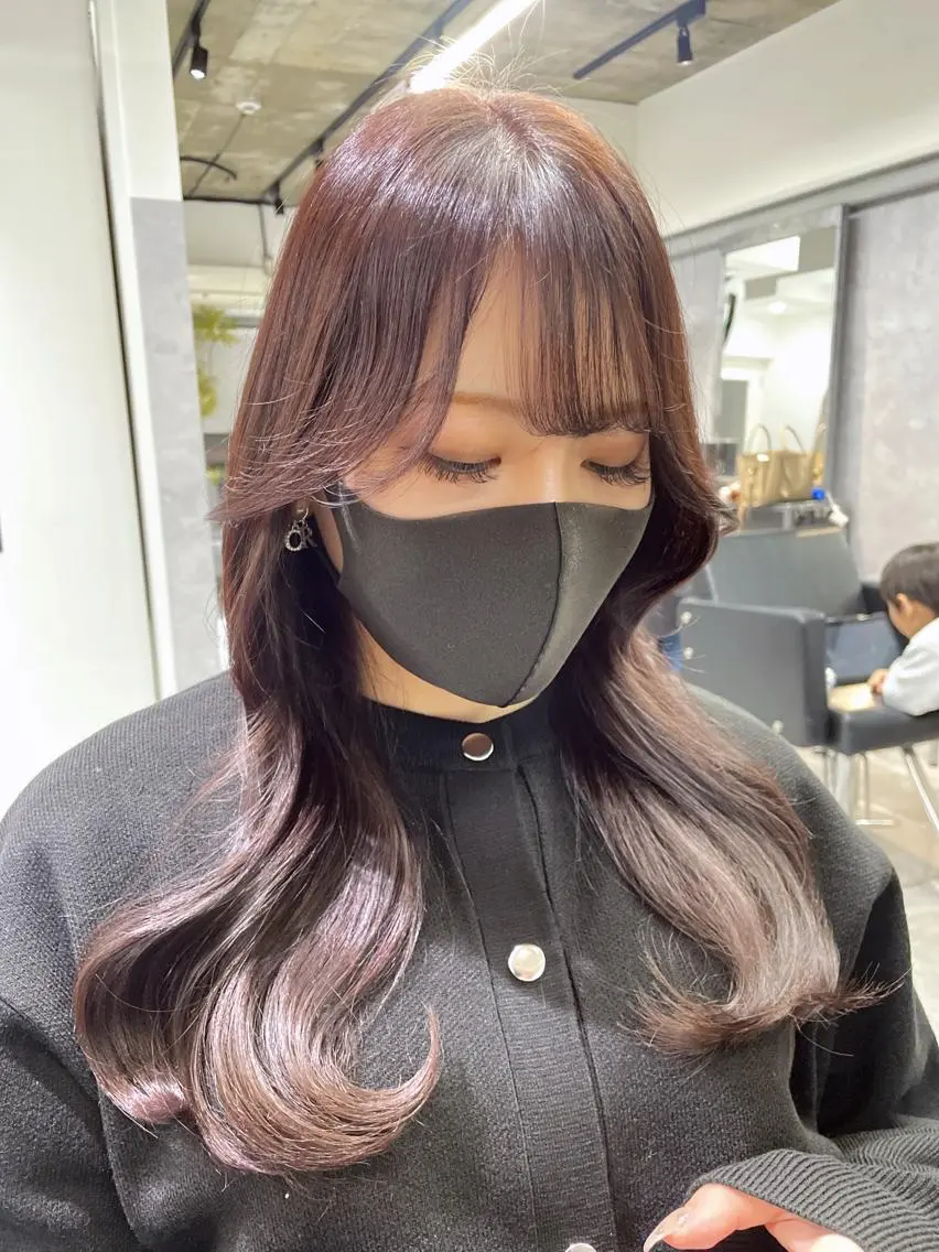 ロング 透明感カラー🇰🇷 レイヤー✨桑原　研太のヘアスタイル