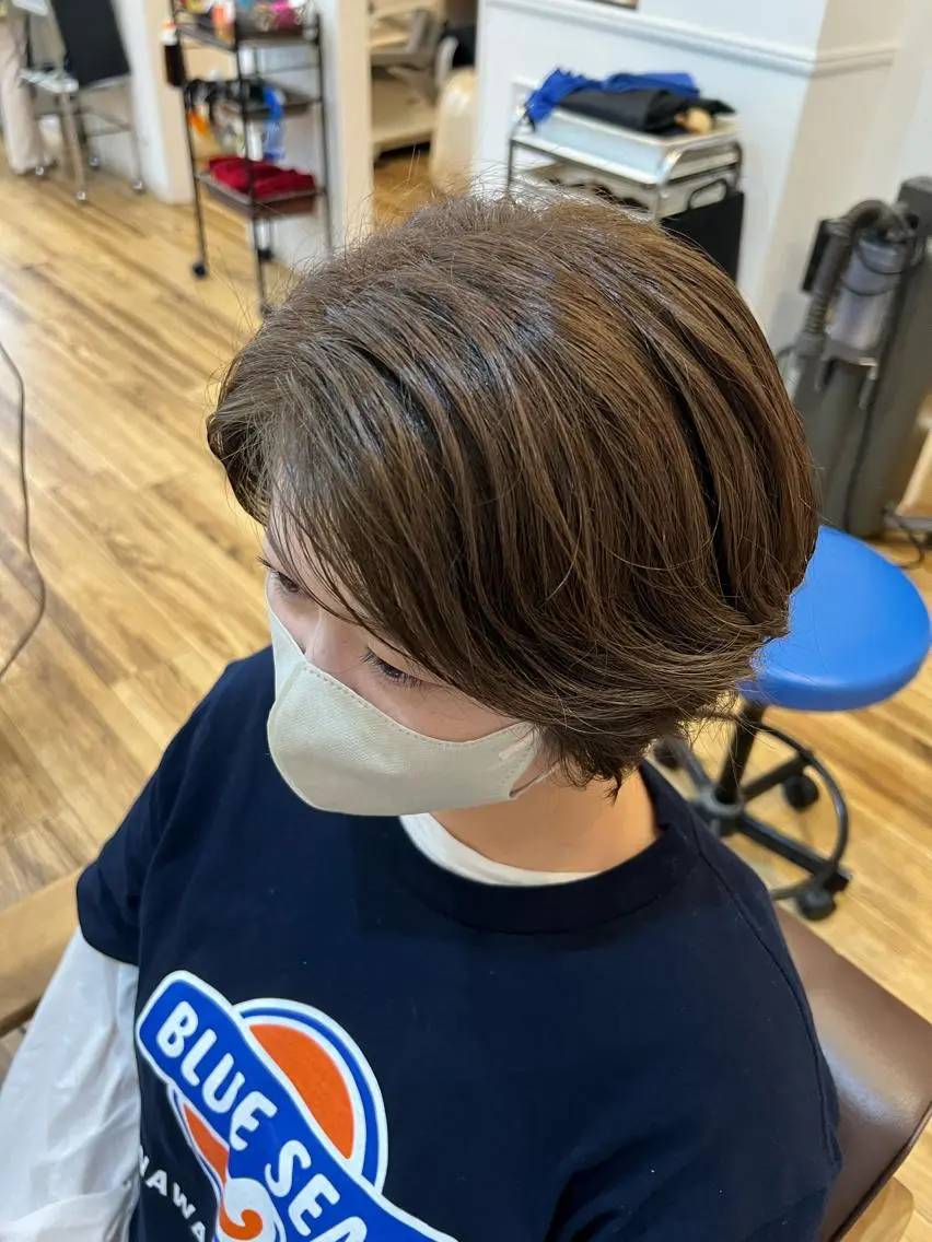 ショート 🐰ハイトーンカラー 畠山 渡🐰のヘアスタイル