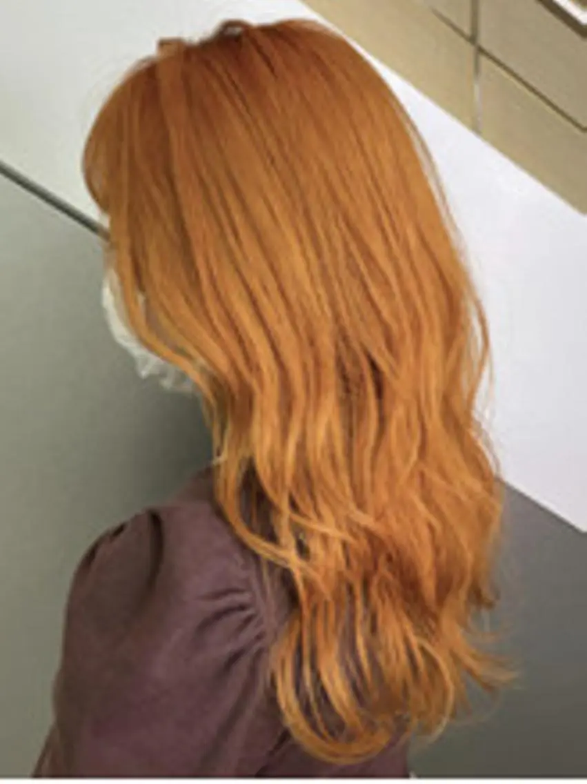 ロング ヘアアレンジ パーマ カラー アディクシーカラー ブリーチ ケアカラー 透明感カラー イヤリングカラー ヘアカラー トリートメント ヘアケア特化型サロン newi 梅田のヘアスタイル