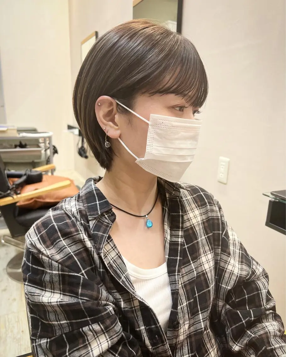 ショート カラー ハイライトカラー ハイライト テトネ タカシのヘアスタイル