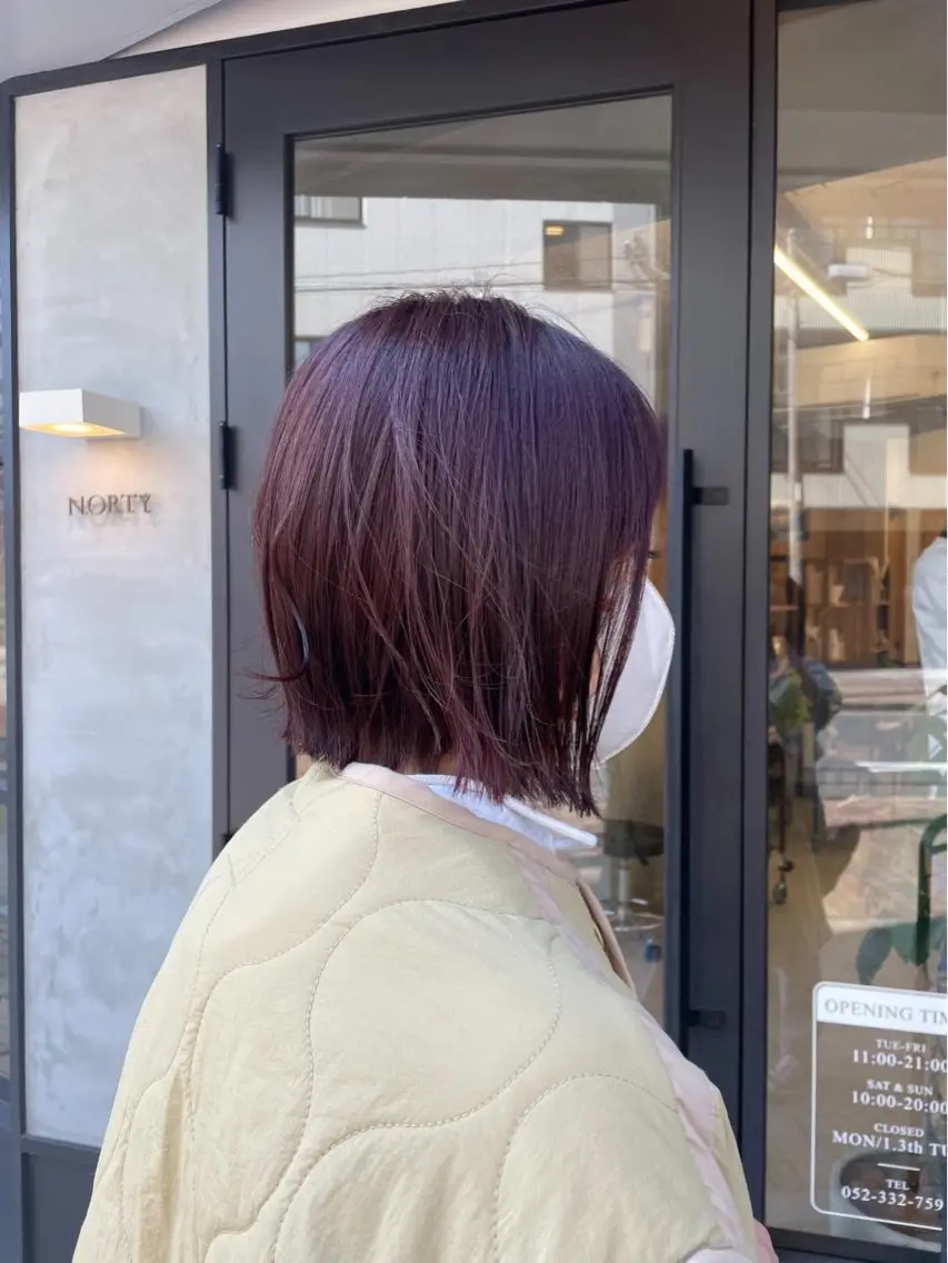 カラー ピンクカラー ローズカラー ヘアカラー トリートメント 🫧小栗 萌衣✨のヘアスタイル