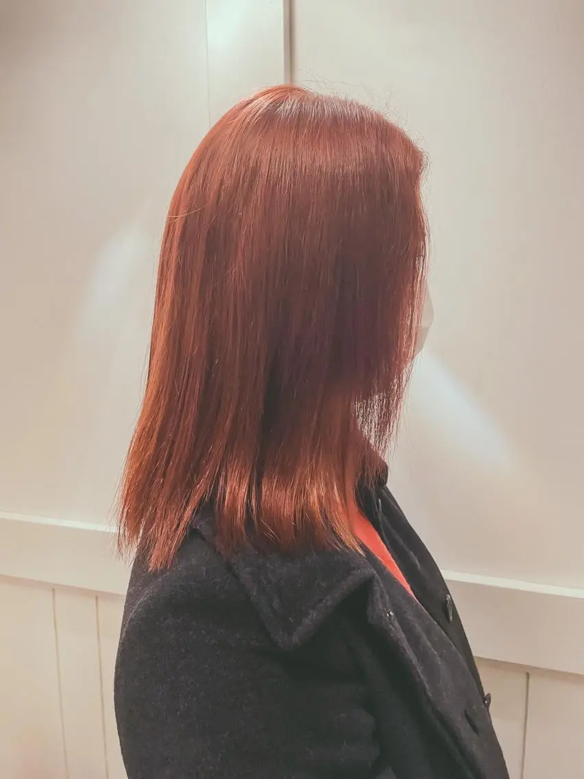 ミディアム カラー オレンジ 吉田 浩太郎のヘアスタイル