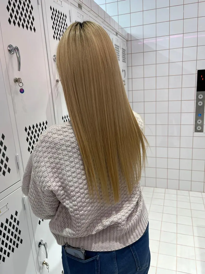セミロング トリートメント Yurina 💖透明感カラー💖のヘアスタイル
