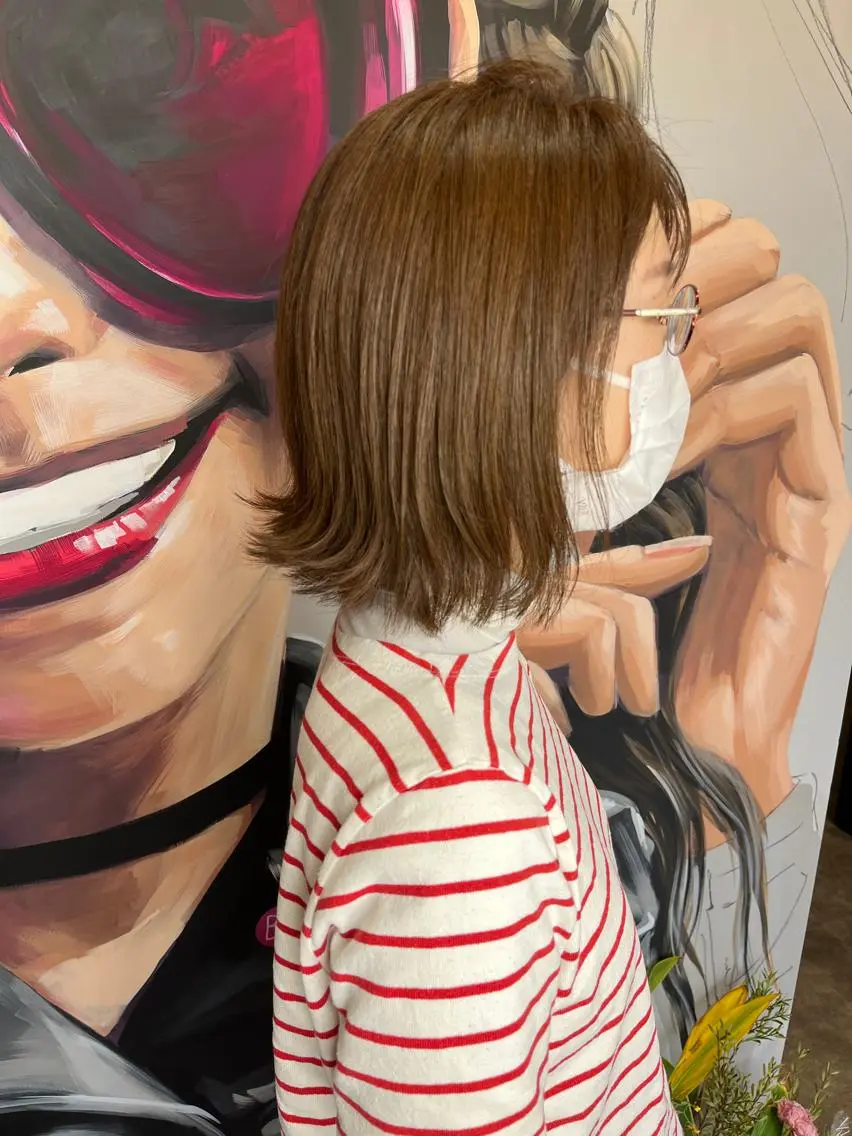 ミディアム カラー パーマ ヘアアレンジ メンズ キッズ ネイル マツエク・マツパ アイブロウ ミディアムパーマ メンズブリーチ メンズハイライト マッシュ メンズパーマ 久木原 ゆりのヘアスタイル