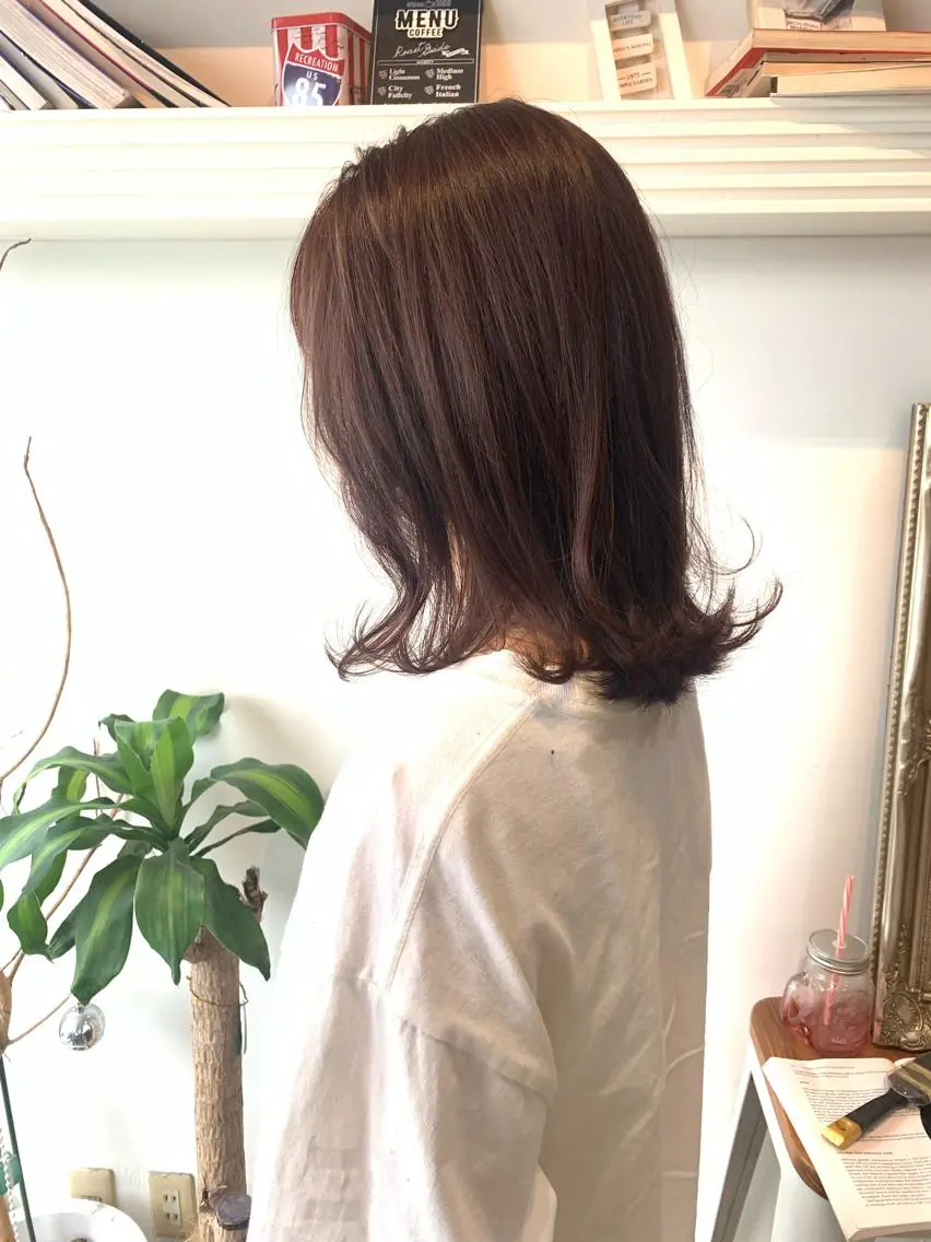 ミディアム アッシュ ヘアカラー トリートメント ヘッドスパ ヘアセット 大宮/山口 竣也のヘアスタイル