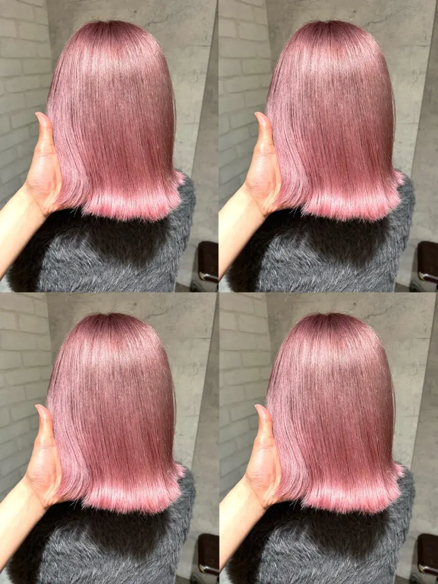 セミロング カラー ピンクカラー 🎀レイヤー特化 🎀YUMEKAのヘアスタイル