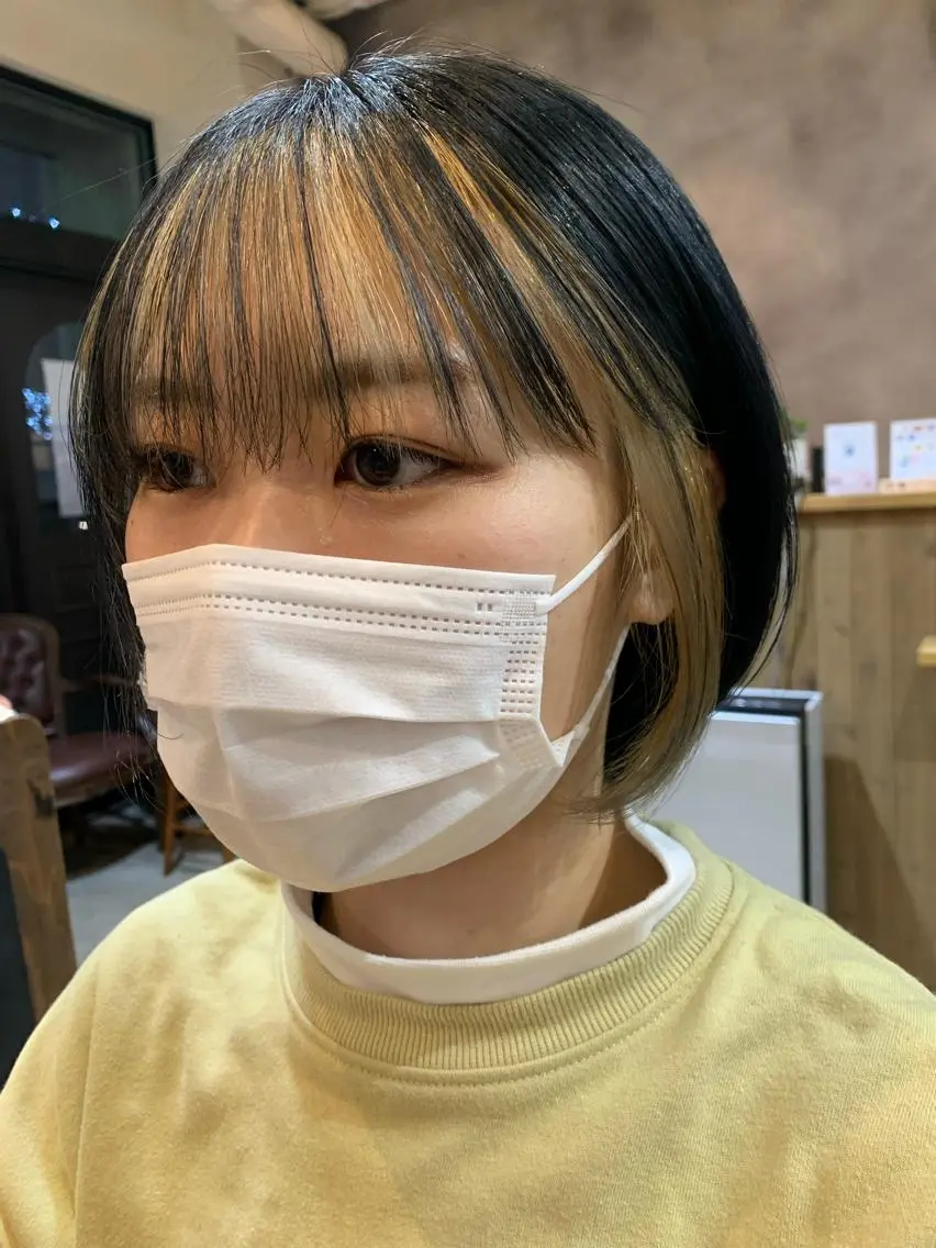 ショート カラー インナーカラー SOYON 🤍CHIZU🤍.のヘアスタイル