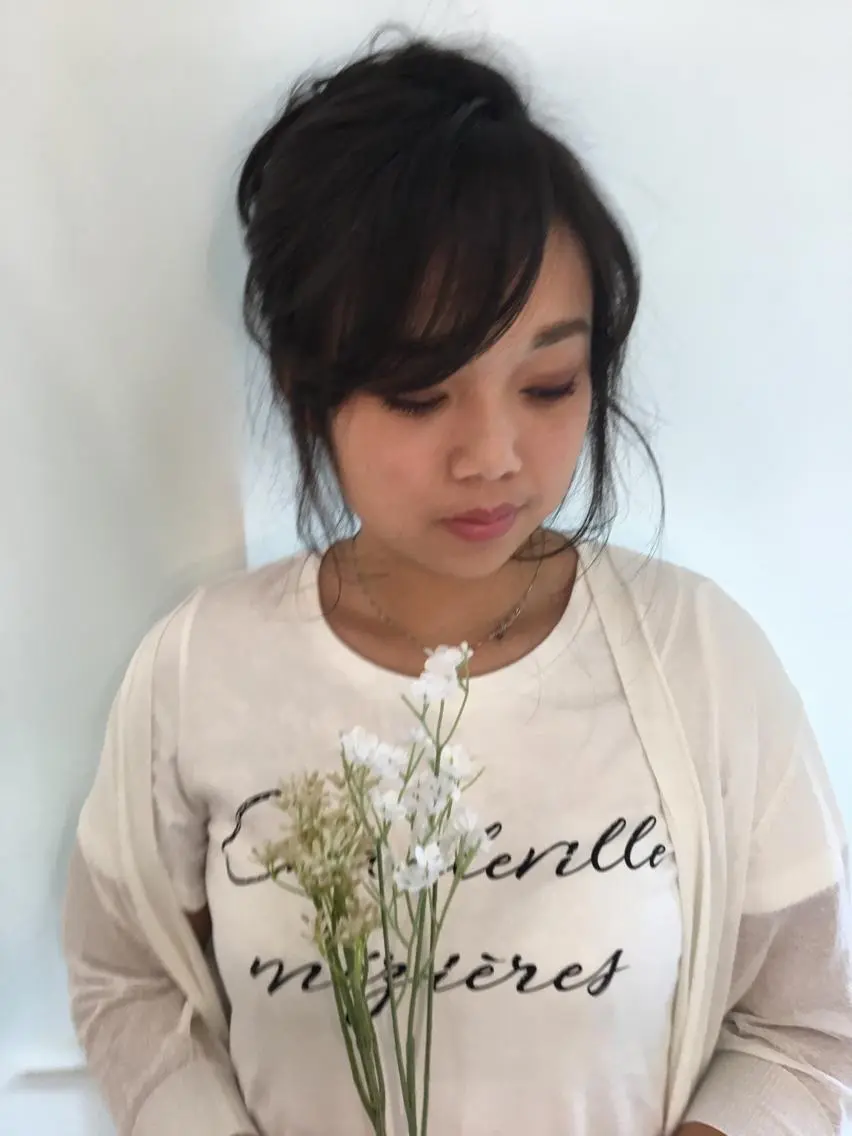 ロング カラー たなか ちあきのヘアスタイル