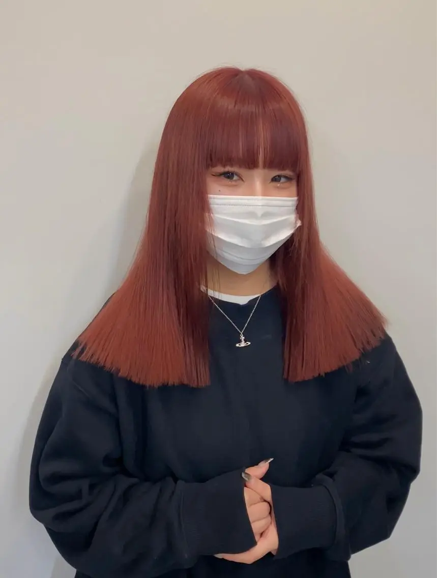 セミロング カラー ブリーチ デザインカラー ハイトーンカラー 似合わせカット ウルフカット 韓国ヘア/レイヤー Lily Wongのヘアスタイル