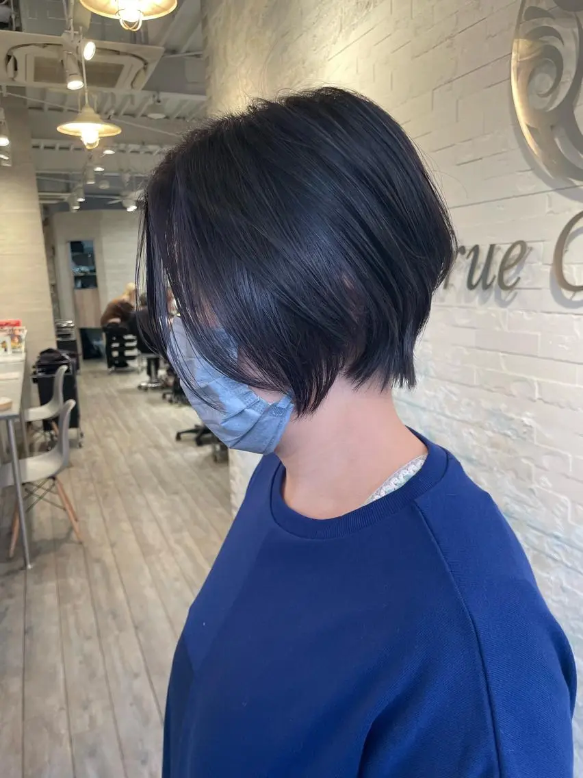 ショート カラー ショートボブ ハイライトカラー ボブ ハイライト ショートヘア カット ヘアカラー トリートメント 🌕ボブ/髪質改善 /レイヤー🌕悠人のヘアスタイル