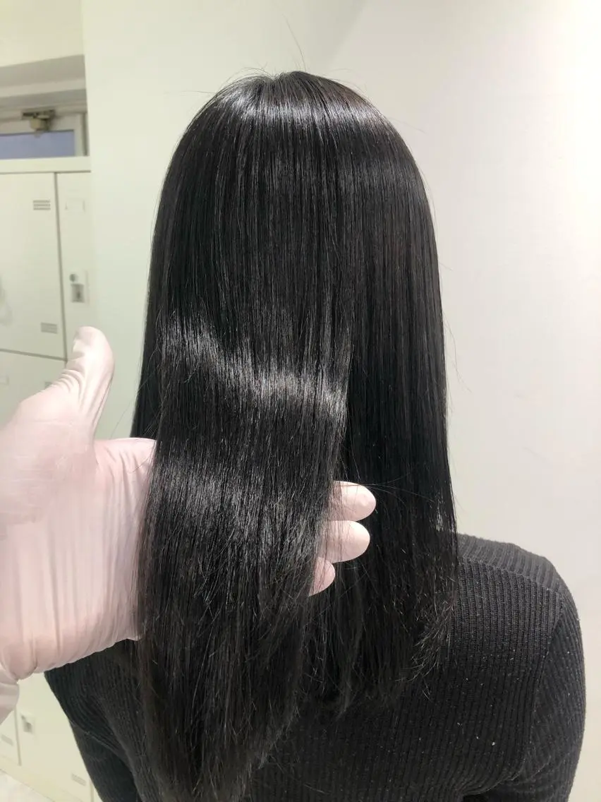 ミディアム カラー パーマ ヘアアレンジ ネイル マツエク・マツパ 韓国風ベージュ🤎 赤みなし🌿横浜🤎のヘアスタイル