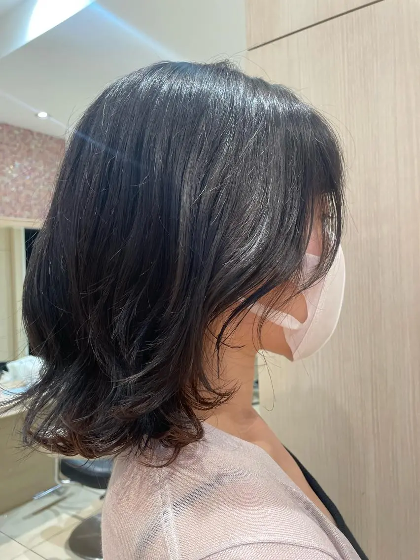 ミディアム ヘアアレンジ カット トリートメント 韓国ヘアメイク🎀/ 縮毛矯正✨山本媛香のヘアスタイル