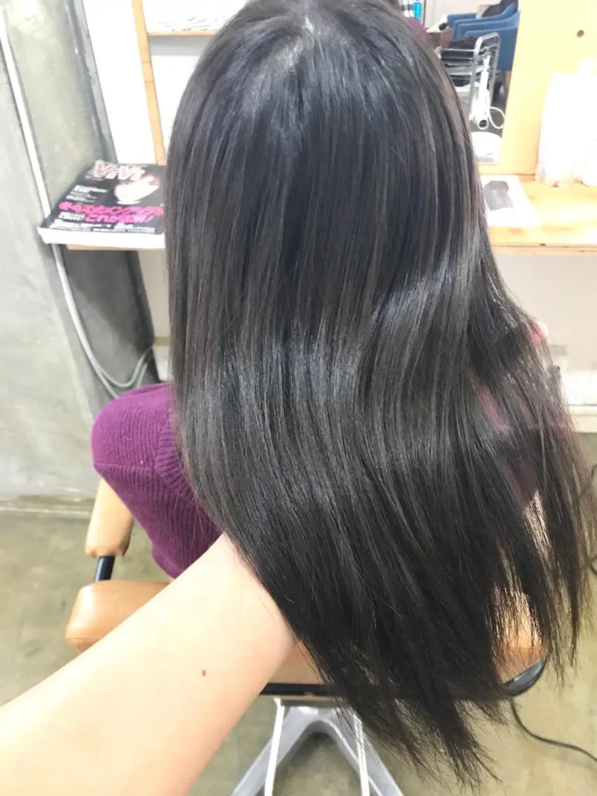 セミロング カラー 髪質改善 カット ヘアカラー トリートメント 💎髪質改善💎 デザイナーshinのヘアスタイル