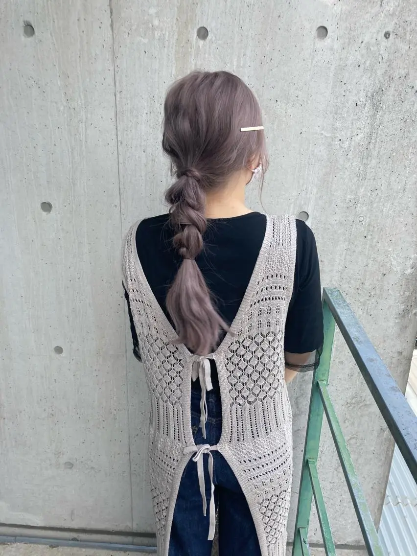 ロング ヘアカラー トリートメント 梅山 美侑のヘアスタイル