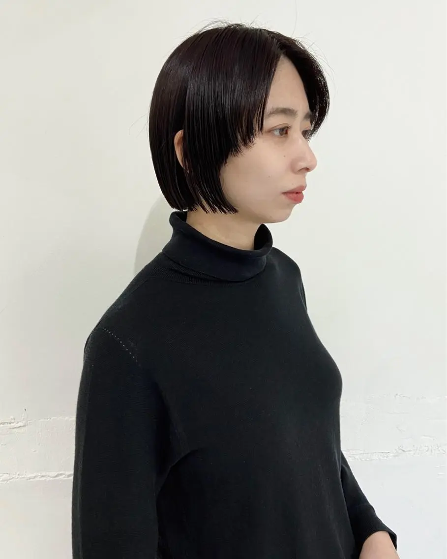 ショート カラー 茉樹@pullnoc /新宿/ボブ/モードのヘアスタイル