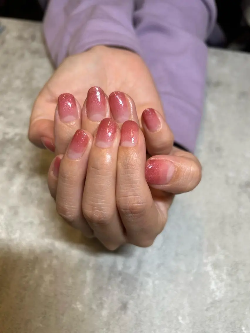ネイル グラデーション ピンク 春ネイル フットネイル 自宅サロン♡ Mamiのネイルデザイン