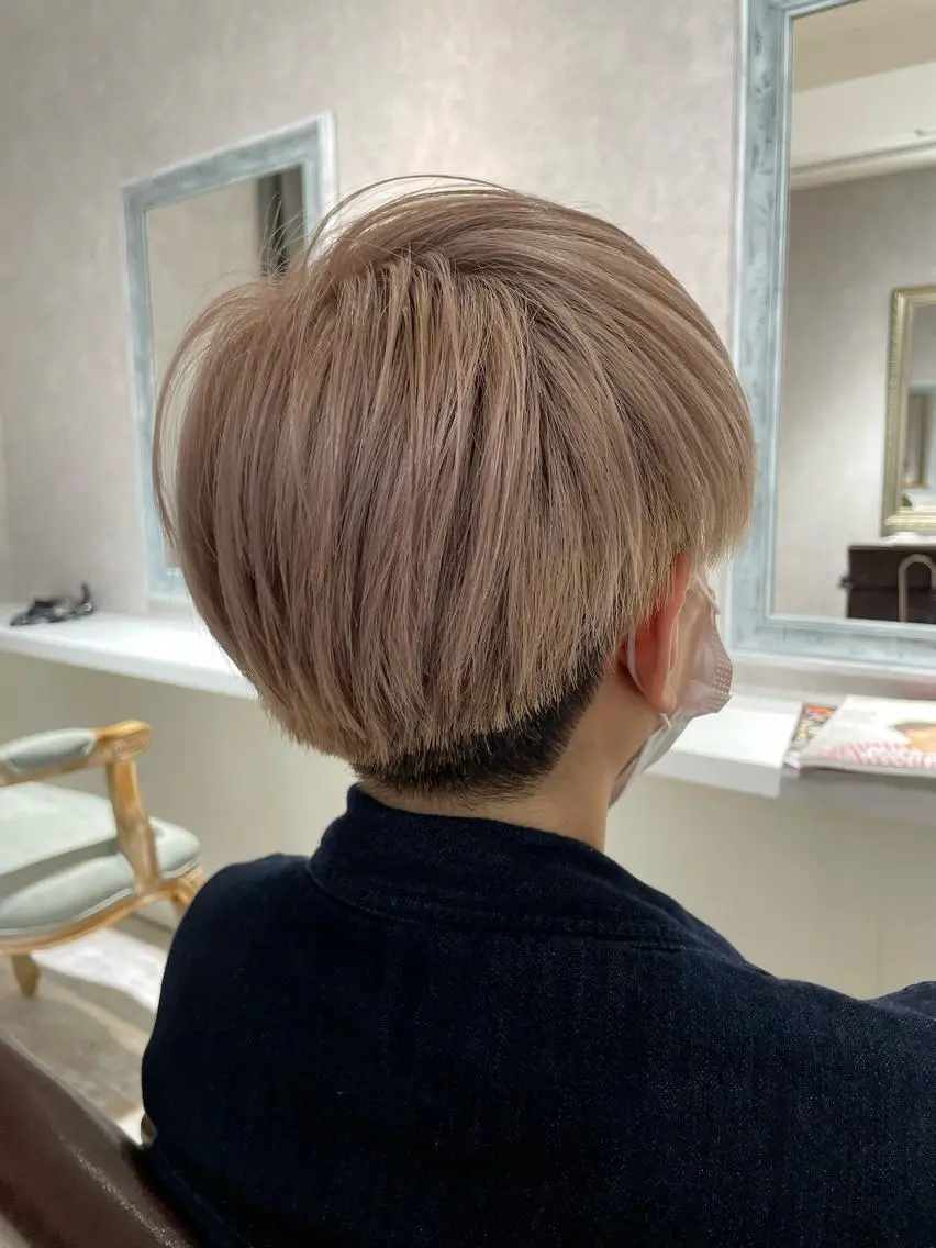 ショート カラー メンズ カット ヘアカラー Kojima 髪質改善ケアサロン＊のヘアスタイル