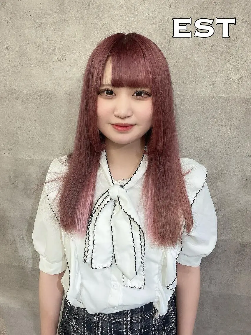 カラー ヘアアレンジ ロング エクステ MORI エクステMARIKAのヘアスタイル