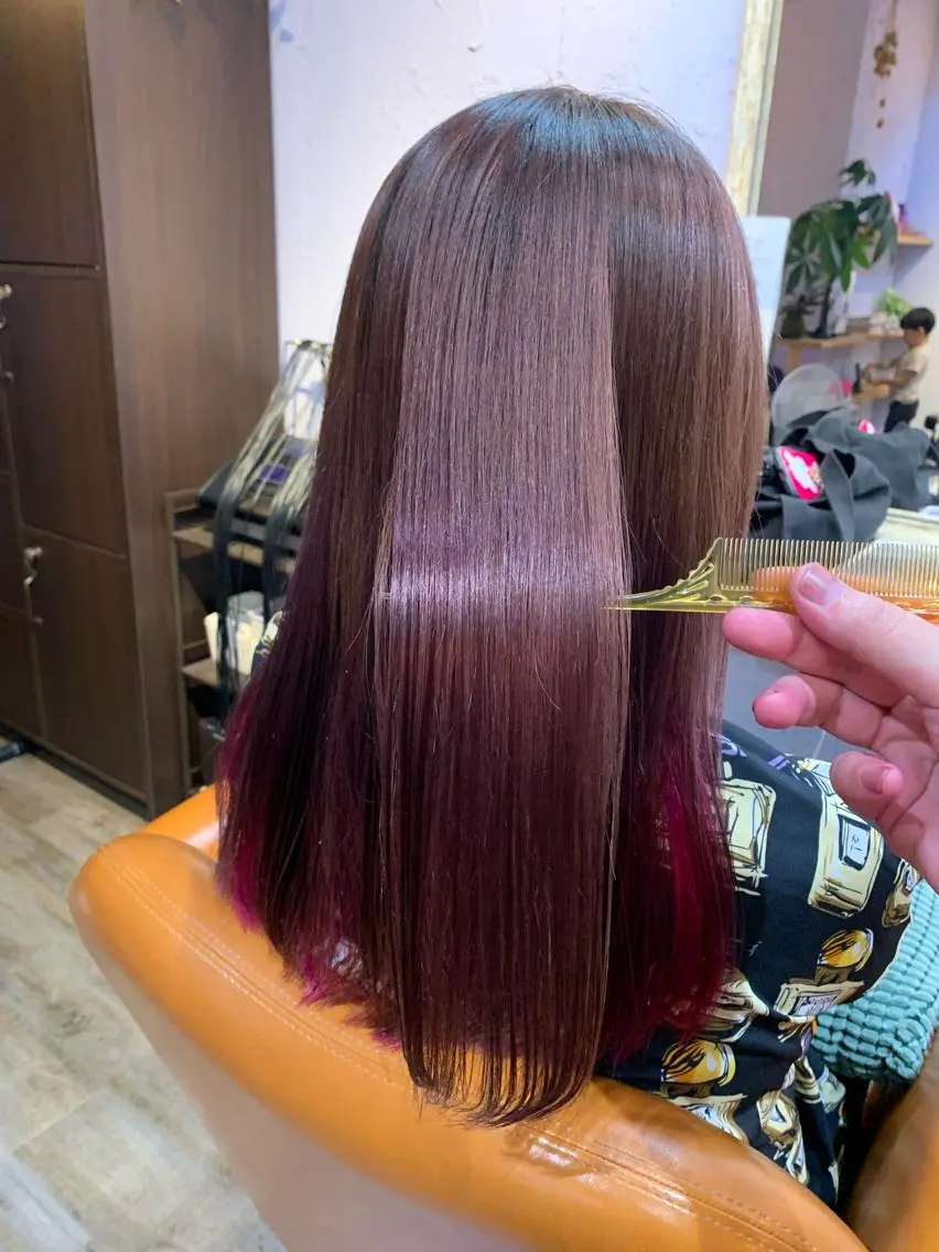 カラー ピンクカラー バイオレットカラー カット ヘアカラー 【デザインカラー】 山口尚紀のヘアスタイル