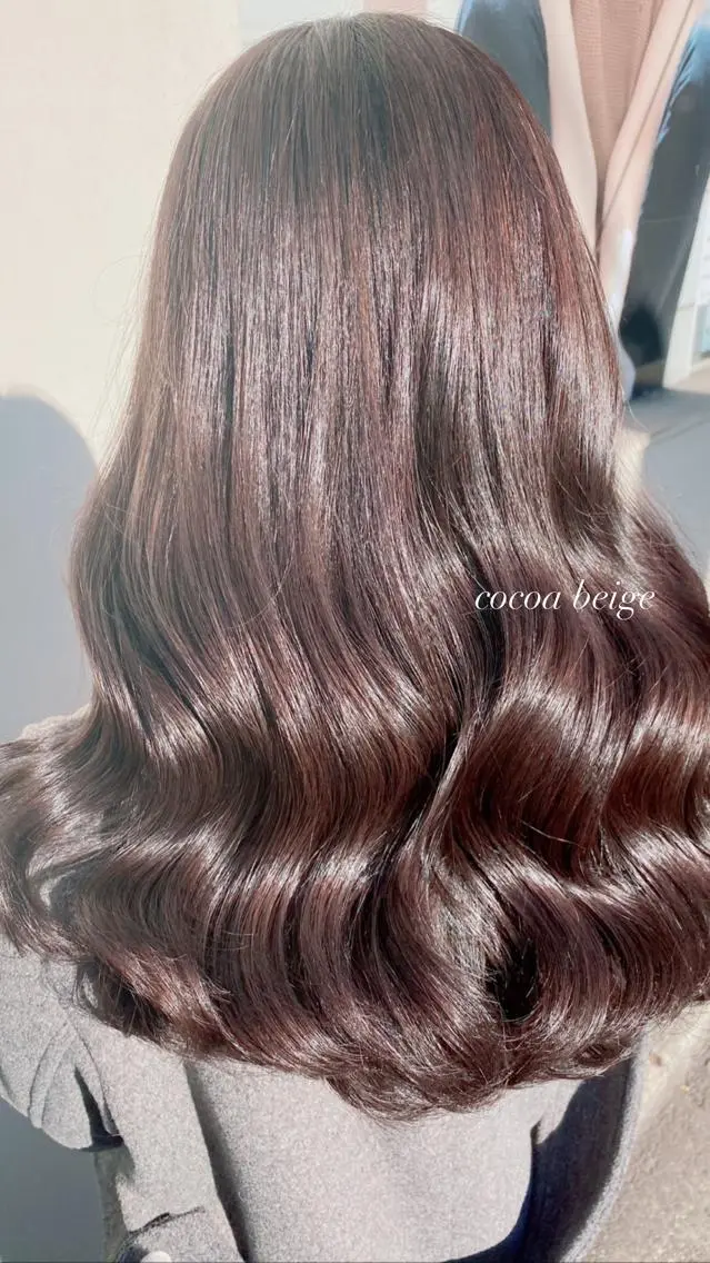 ロング カット ヘアカラー トリートメント 艶カラー/韓国風ヘア 🩵shioneのヘアスタイル