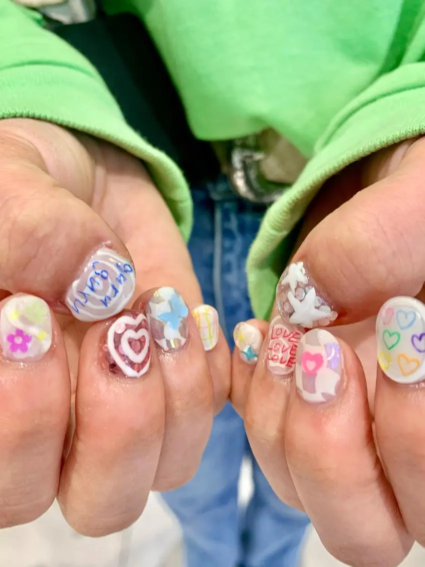 ネイル アートネイル ジェルネイル パラジェル シンプルネイル ハンドネイル Kureha/ネイル トレンドヘアのマツエク・マツパデザイン