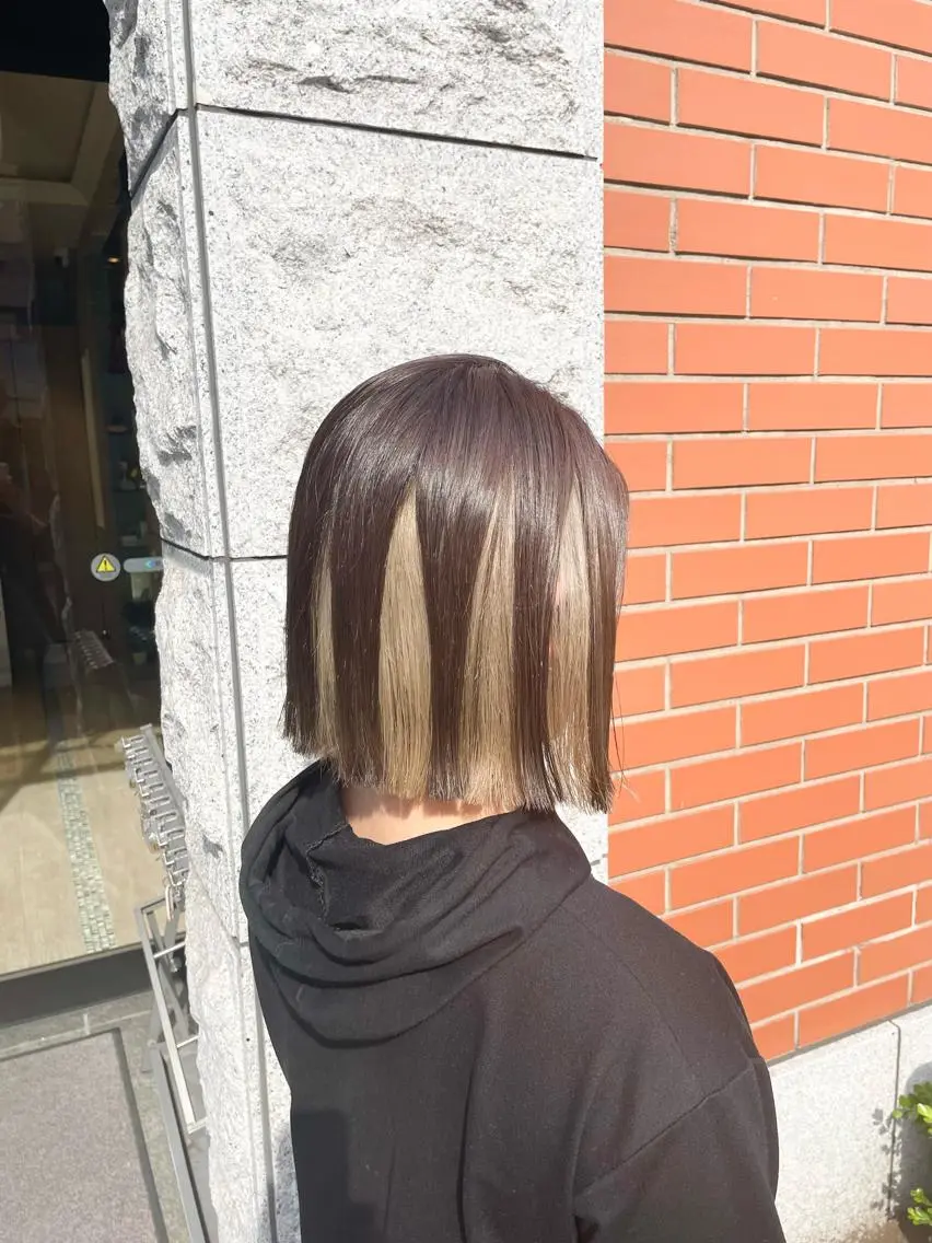 ショート カラー ヘアアレンジ ヘアカラー トリートメント 嶋田 ゆきのヘアスタイル