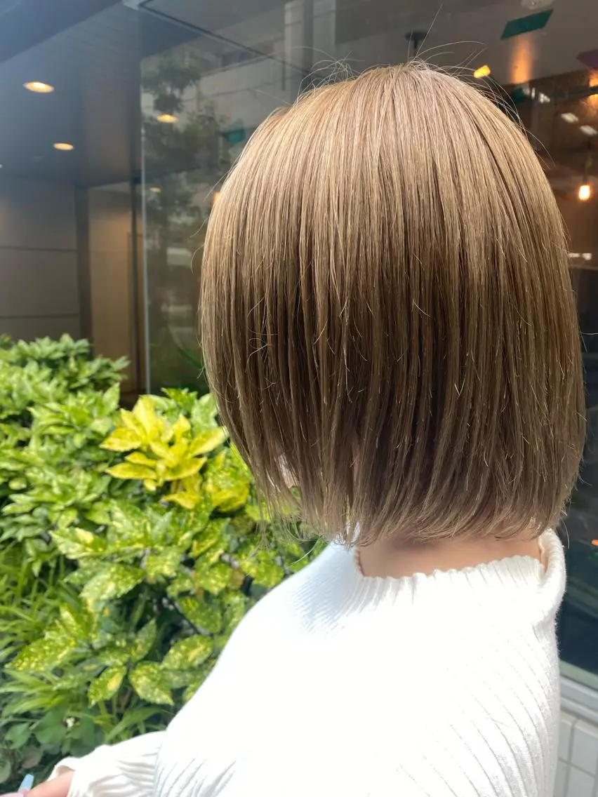 ショート カラー ブリーチ ブラウンカラー Riganuts王子 Hayato✂︎のヘアスタイル