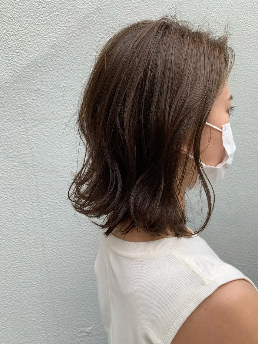 ミディアム ヘアカラー トリートメント 落合 妙佳のヘアスタイル
