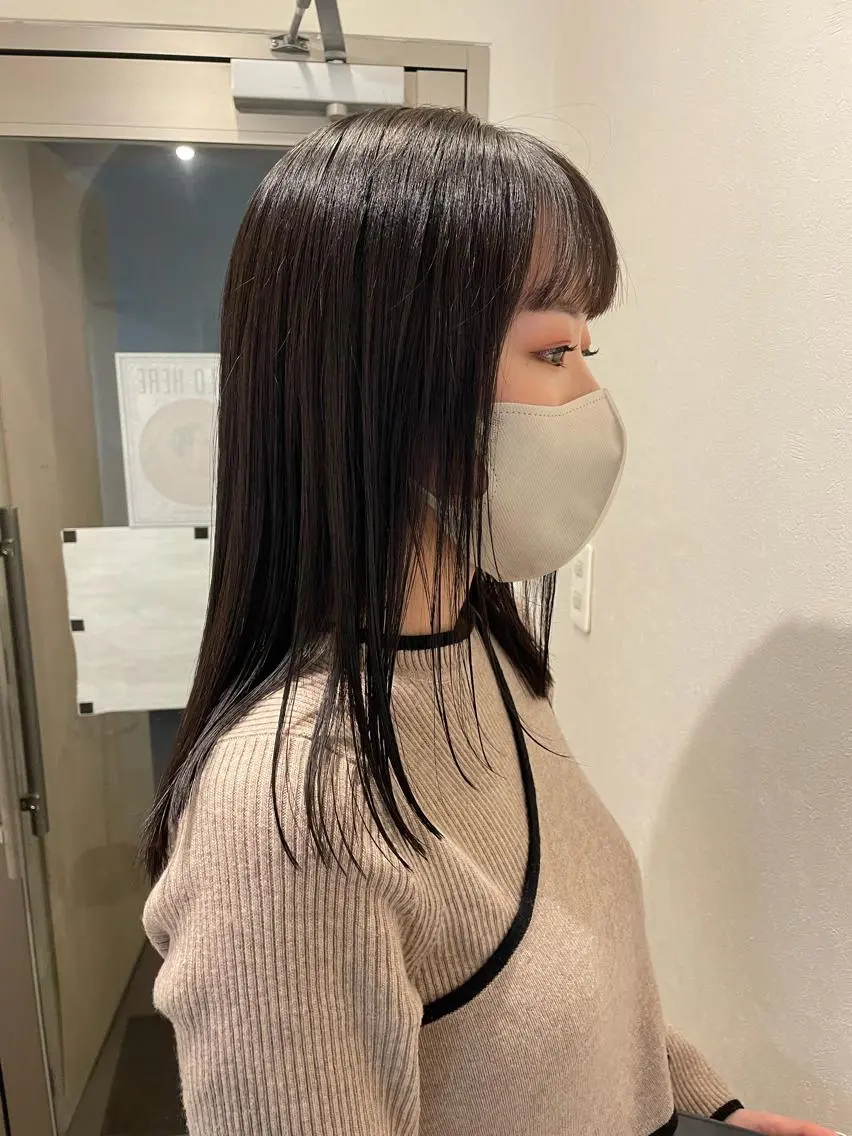 ミディアム カラー カット ヘアカラー トリートメント 英語ok sohee ソヒ 305号室のヘアスタイル
