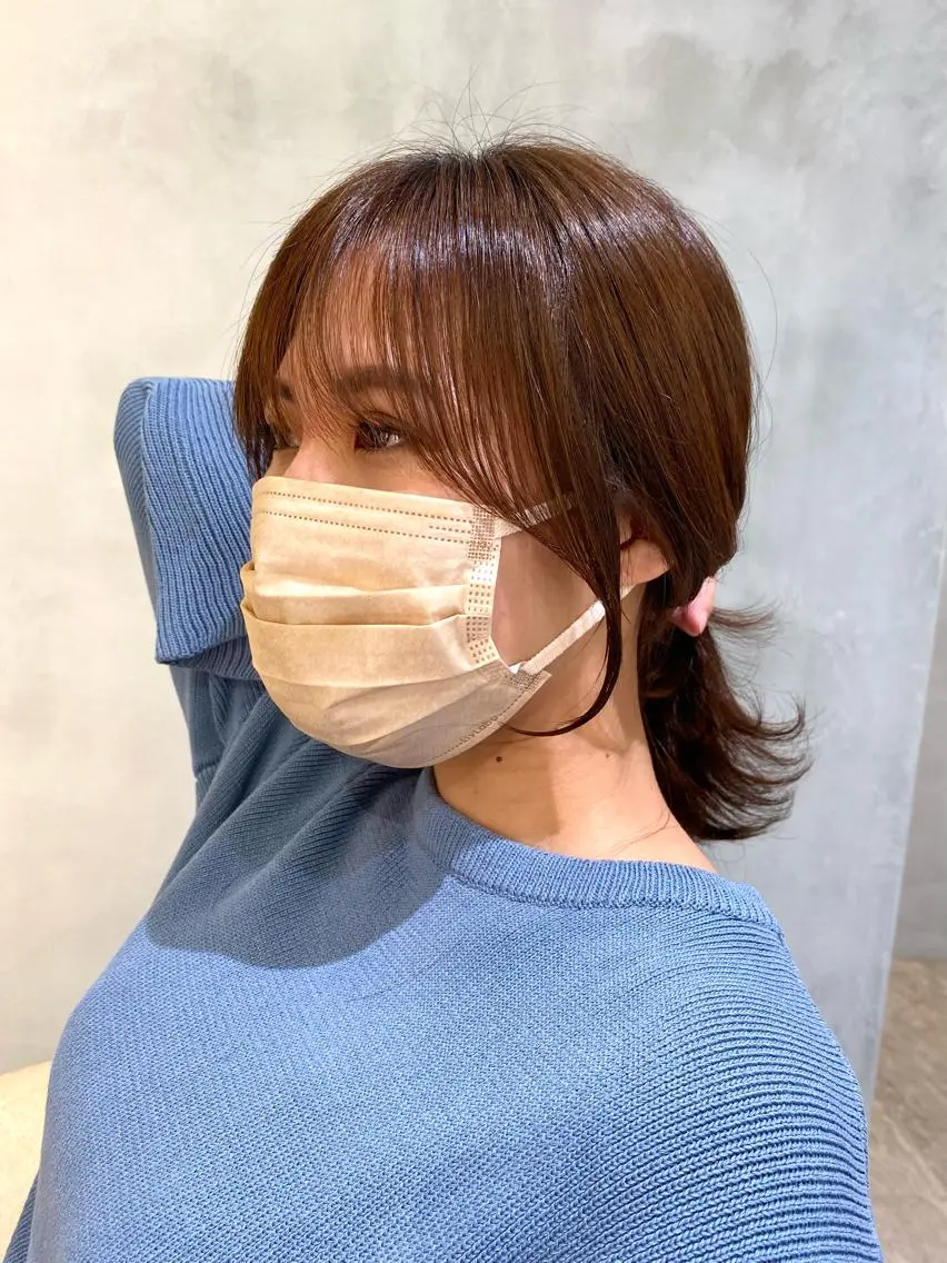 セミロング カット ヘアカラー トリートメント ‎🤍髪質改善‎🤍 レイヤーカット‎🤍のヘアスタイル