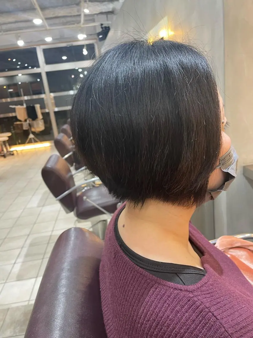 ショート ショートボブ ボブ ショートヘア 岡田 駿也のヘアスタイル