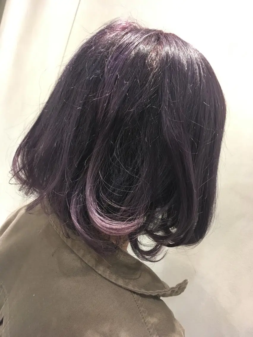ミディアム カラー ヘアアレンジ シルバー カット ヘアカラー トリートメント 🇺🇸龍ヶ崎ブリ ーチカラー🌴政野のヘアスタイル